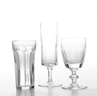 Dieci Tumbler Baccarat e un Servizio di Calici