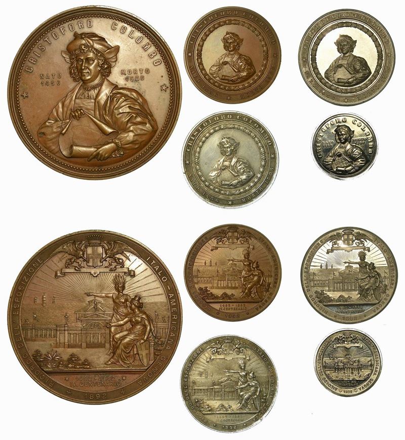 GENOVA. Lotto di cinque medaglie.  - Auction Numismatics - Cambi Casa d'Aste
