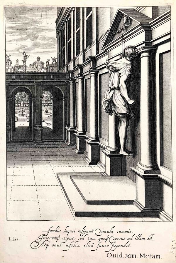 Cornelis Bloemart (1603 - 1692) e Theodor Matham (1589 -1676) Iphis, dalle Metamorfosi di Ovidio