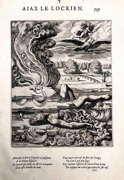 Anthoine Caron (1521-1599) Inventor Thomas De Leu (1560-1620) Sculpsit Aiax le Locrien