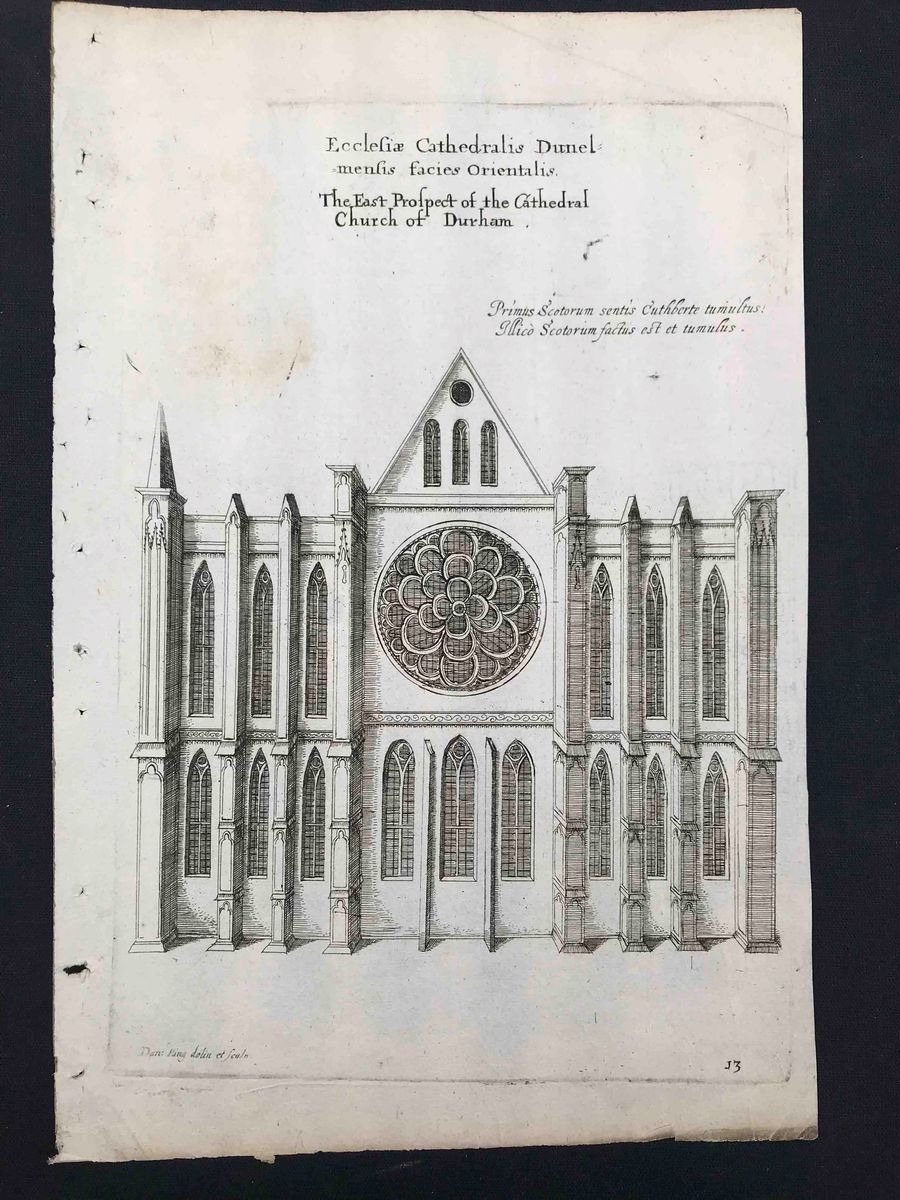Daniel King (1635-1664). 3 Incisioni di Cattedrali Inglesi.