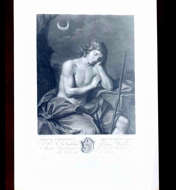 Antonio Morghen (1788 - 1853), da Guercino. Bulino