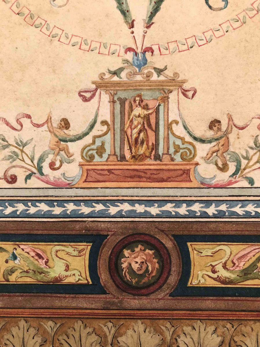 Carlo Codebue (XIX-XX Secolo) Progetto per Soffitto
