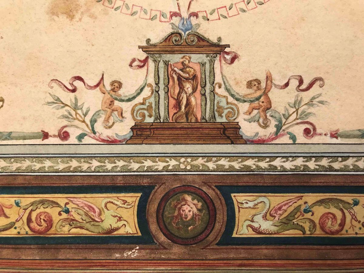 Carlo Codebue (XIX-XX Secolo) Progetto per Soffitto