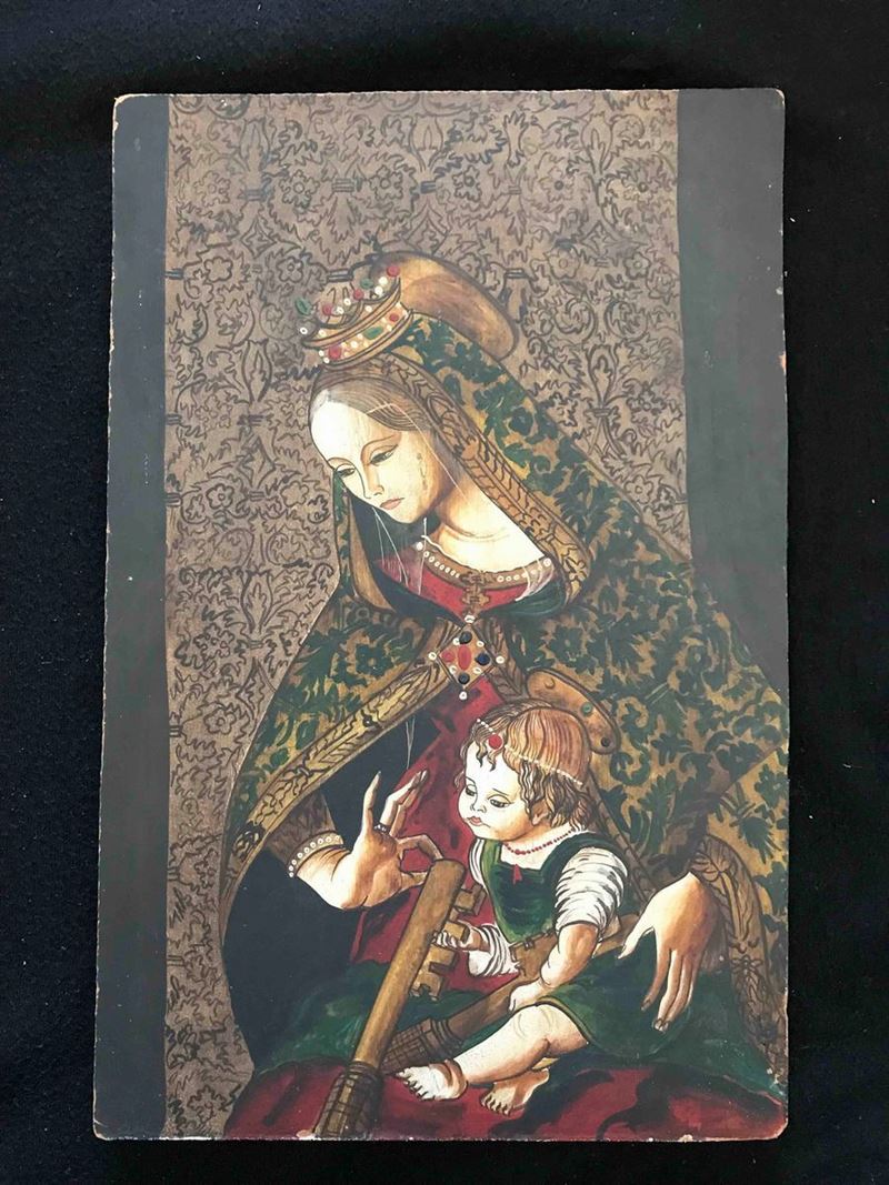 Da Carlo Crivelli (1435-1495) Madonna con Bambino  - Auction Over 300 lots on offer - Cambi Casa d'Aste