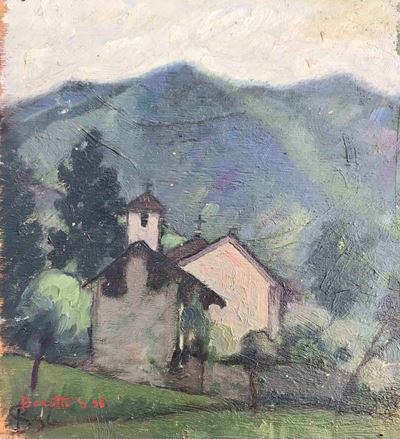 Severino Borotti (1905-1995), 2 Paesaggi, uno Datato 1936