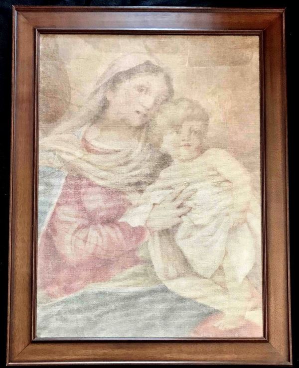 Succo d'erba, fine XIX secolo - inizio XX secolo Madonna con Bambino