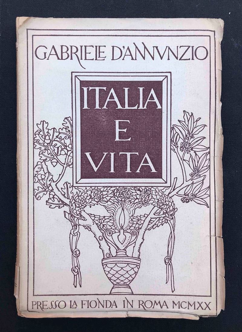 Gabriele D'Annunzio Italia e vita  - Auction Over 300 lots on offer - Cambi Casa d'Aste