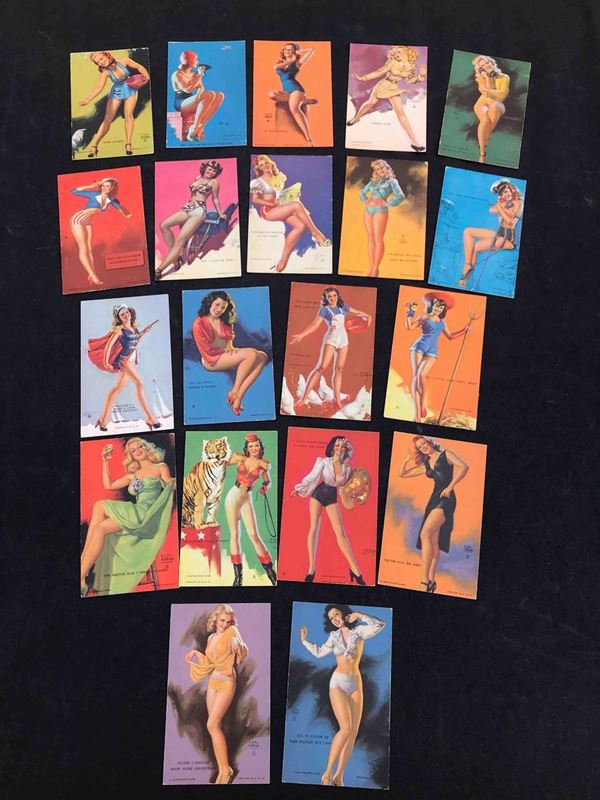 PIN UP 20 cartoline USA anni 40
