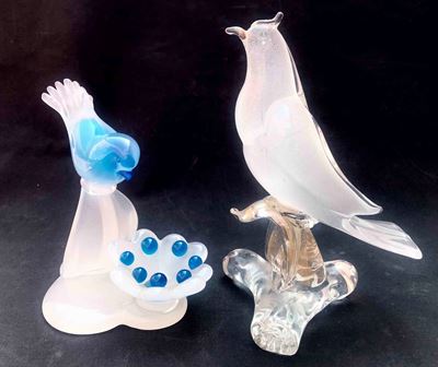 Murano. Due Statuine di Uccelli
