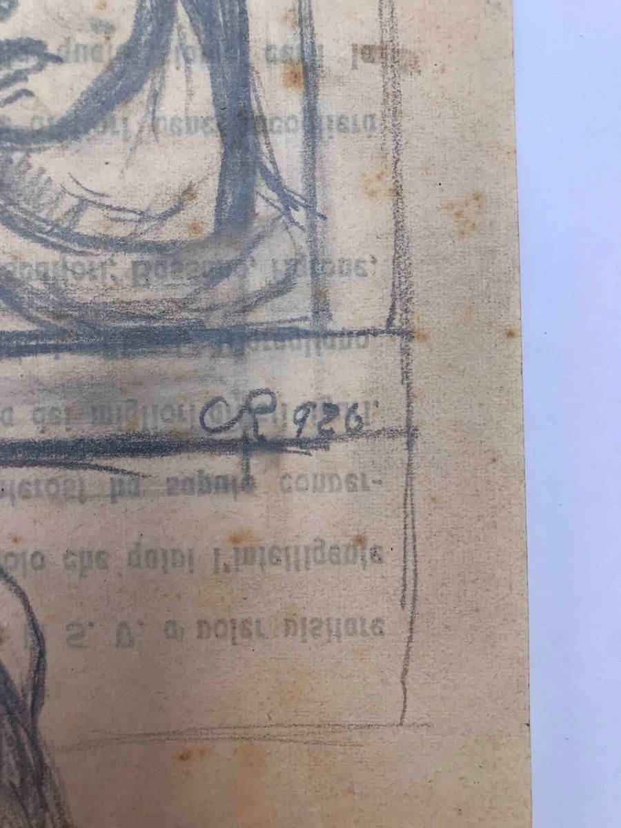 Artista Ligure degli Anni'20. Cartella di 11 Disegni su 7 Fogli