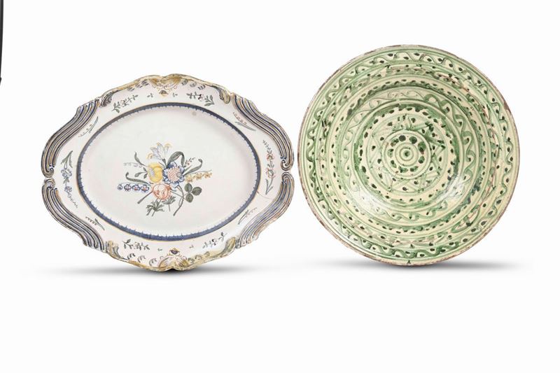 Due piatti Lazio e Germania (?), XVIII secolo  - Auction Dimore italiane | Cambi Time - Cambi Casa d'Aste