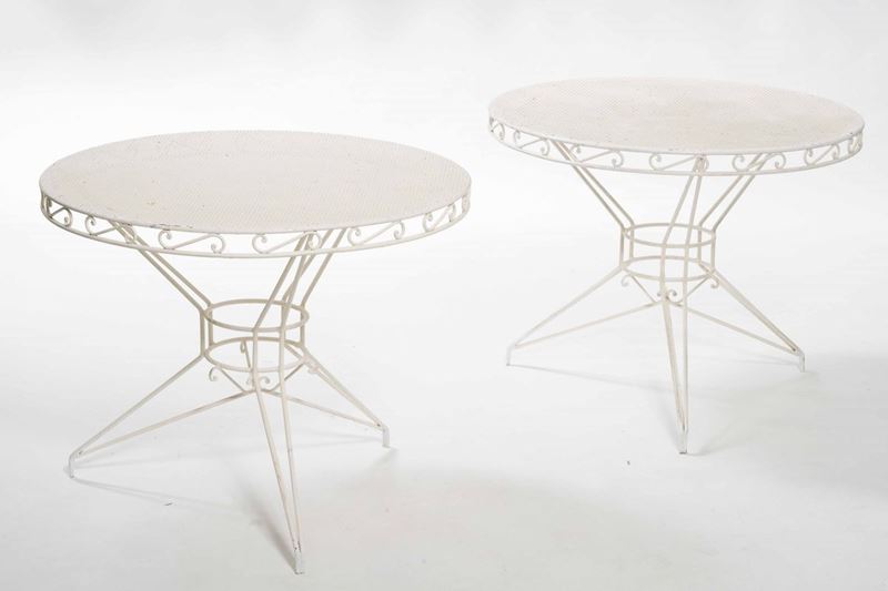 Due tavoli da giardino  - Auction 20th century furniture - Cambi Casa d'Aste