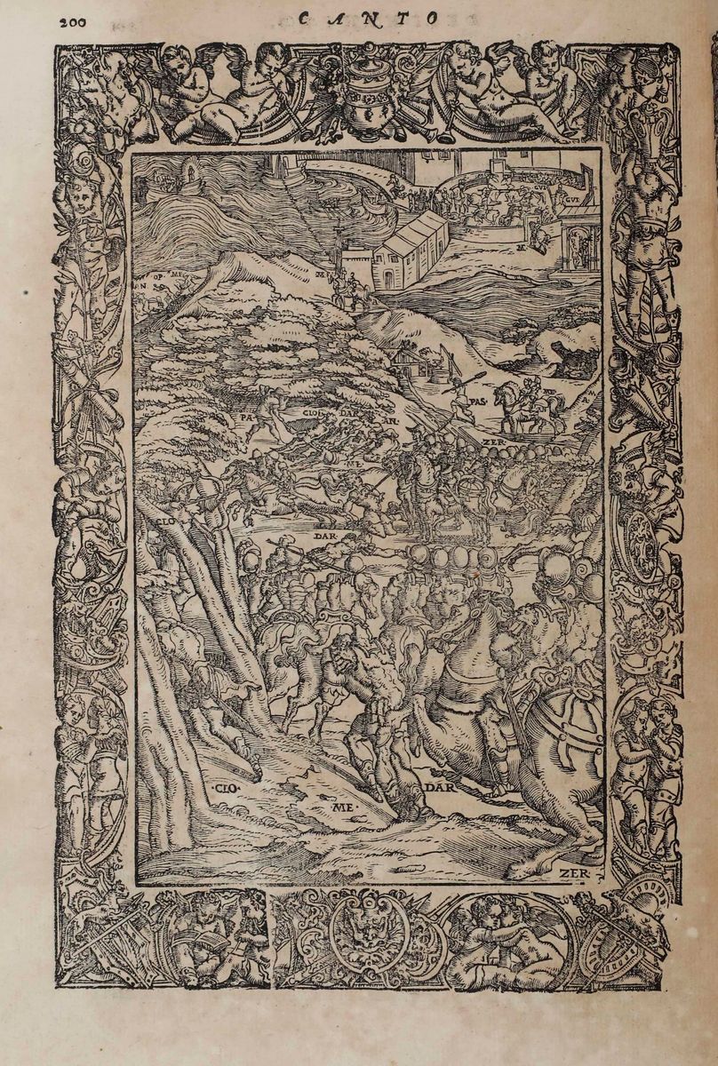 Orlando Furioso di M. Ludovico Ariosto, Tutto Ricorretto, Et di Nuove Figure Adornato...in Veneti...