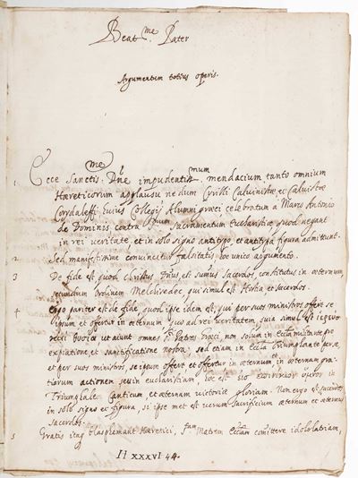 Legatura alle Armi Papali Barberini (urbano VIII).