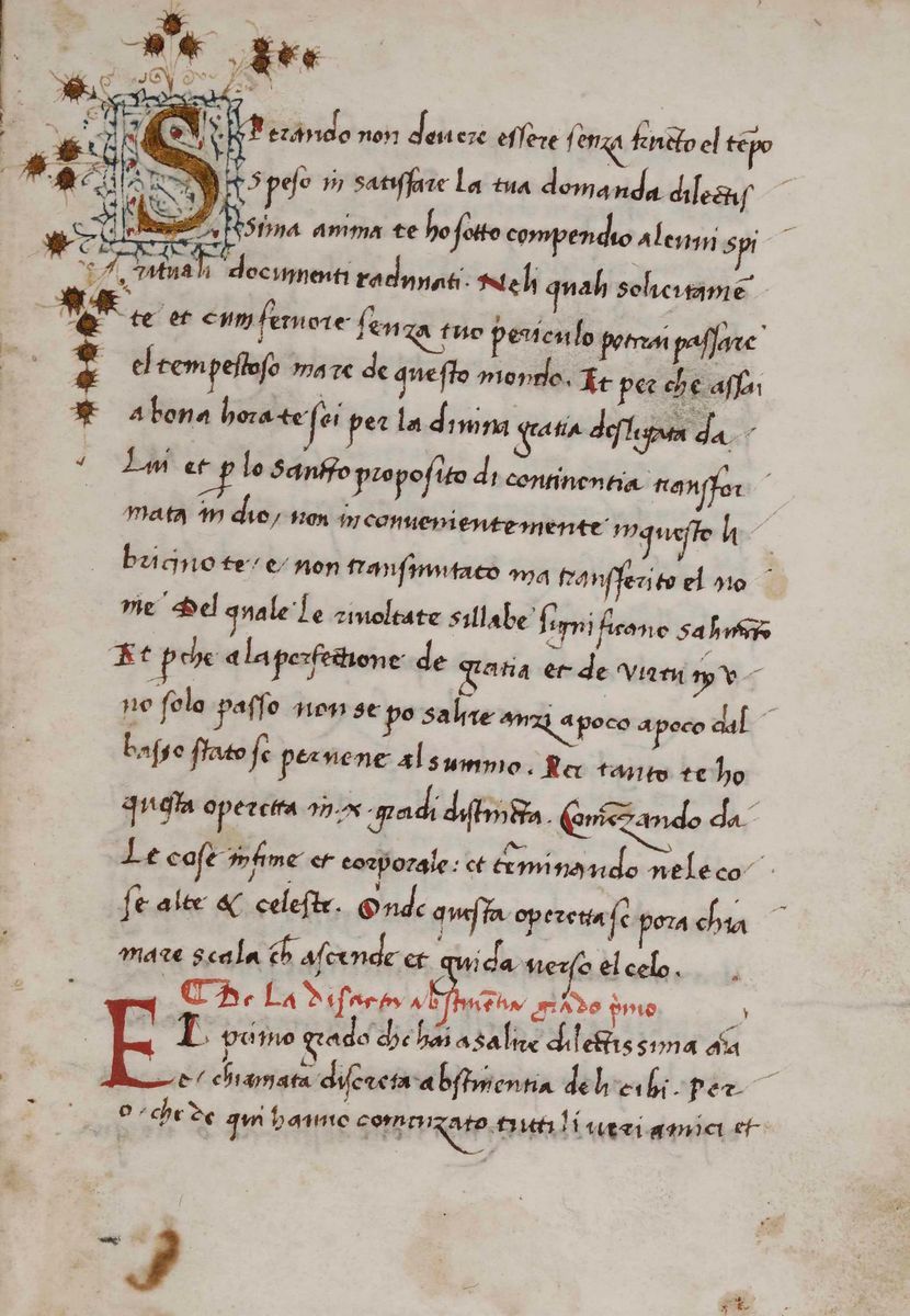 Frate Francesco De Luca (da Urbino) - Operetta...manoscritto Cartaceo del Secolo XV