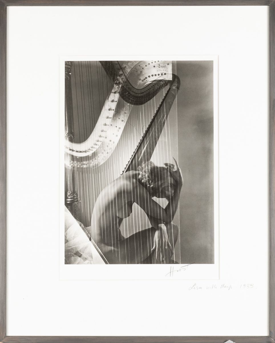 Horst P. Horst - Lisa With Harp