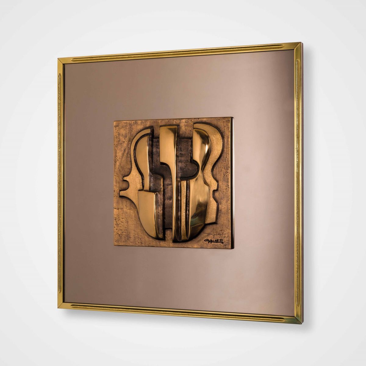 Luciano Frigerio : Specchio scultura da parete mod. Nubi sul mare - Asta  Design 200 - Cambi Casa d
