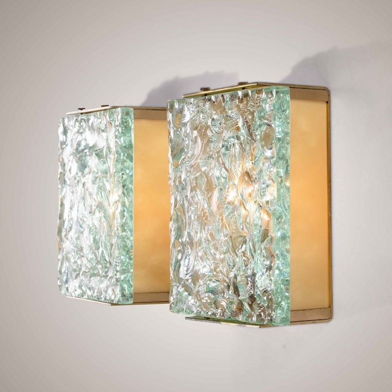 Max Ingrand : Coppia di lampade da parete mod. 2311  - Auction Design 200 - Cambi Casa d'Aste