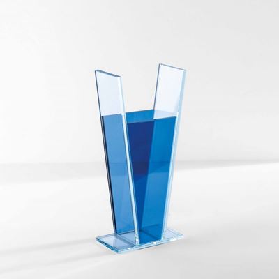 Vaso Mod. Indigo in Cristallo Colorato.
