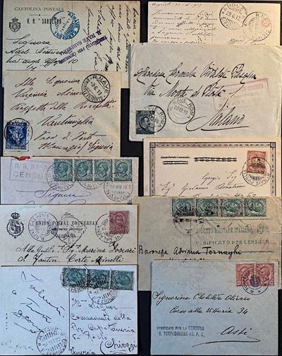 1888/1993, Marina Militare, Grande Collezione in 6 Volumi Contenenti Oltre 370 tra Cartoline e Bu...