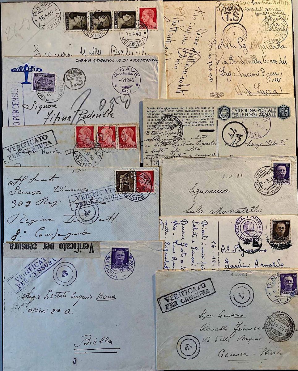 1888/1993, Marina Militare, Grande Collezione in 6 Volumi Contenenti Oltre 370 tra Cartoline e Bu...
