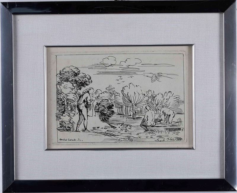 Anne-Claude-Philippe de Tubières (1692-1765) Soggetto da opera perduta di Annibale Carracci... Francia, 1730 circa  - Auction Prints, Views and Maps - Cambi Casa d'Aste