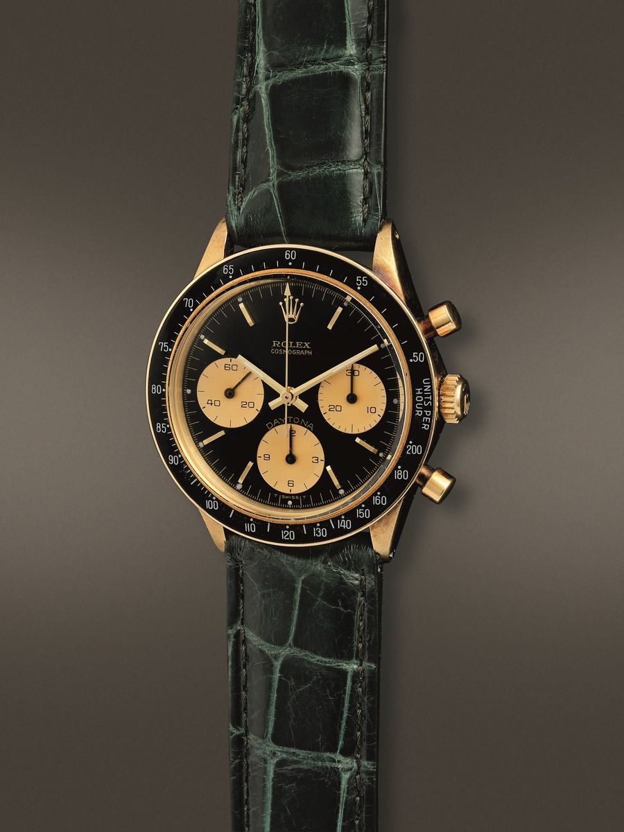 Rolex - Daytona Cronografo a Carica Manuale in Oro Giallo 14 Kt con 3 Contatori. Quadrante Nero c...