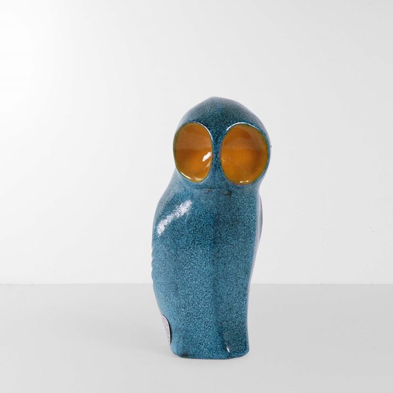 Ceramicas : Scultura raffigurante gufo  - Auction Design Lab - Cambi Casa d'Aste