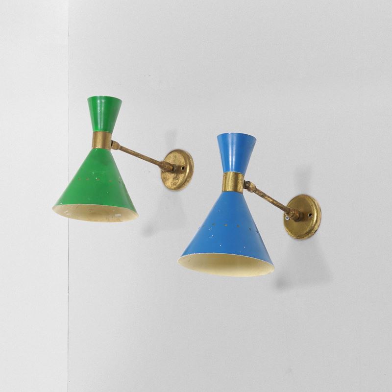 Due lampade a parete  - Asta Design Lab - Cambi Casa d'Aste