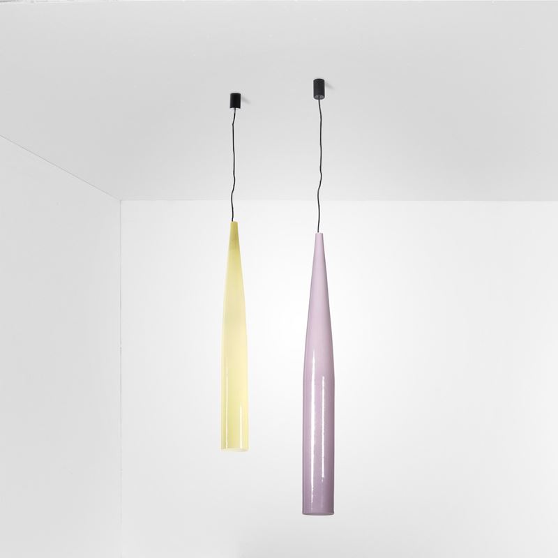 Alessandro Pianon : Due lampade a sospensione  - Asta Design Lab - Cambi Casa d'Aste