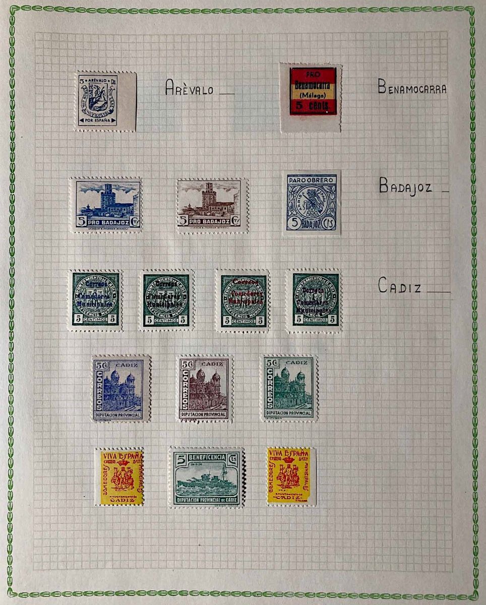 1936/37, Spagna, Collezione di 195 Vignette.