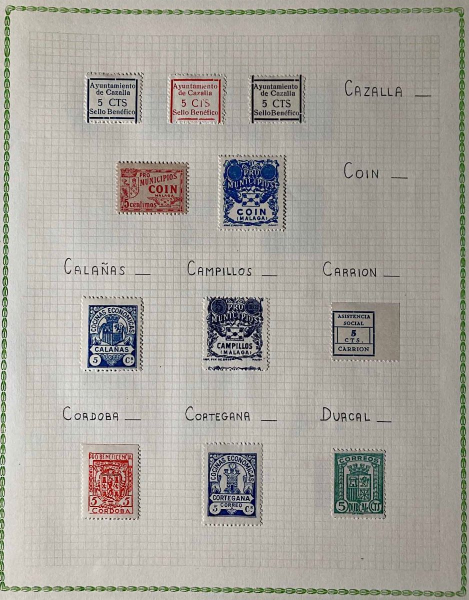 1936/37, Spagna, Collezione di 195 Vignette.