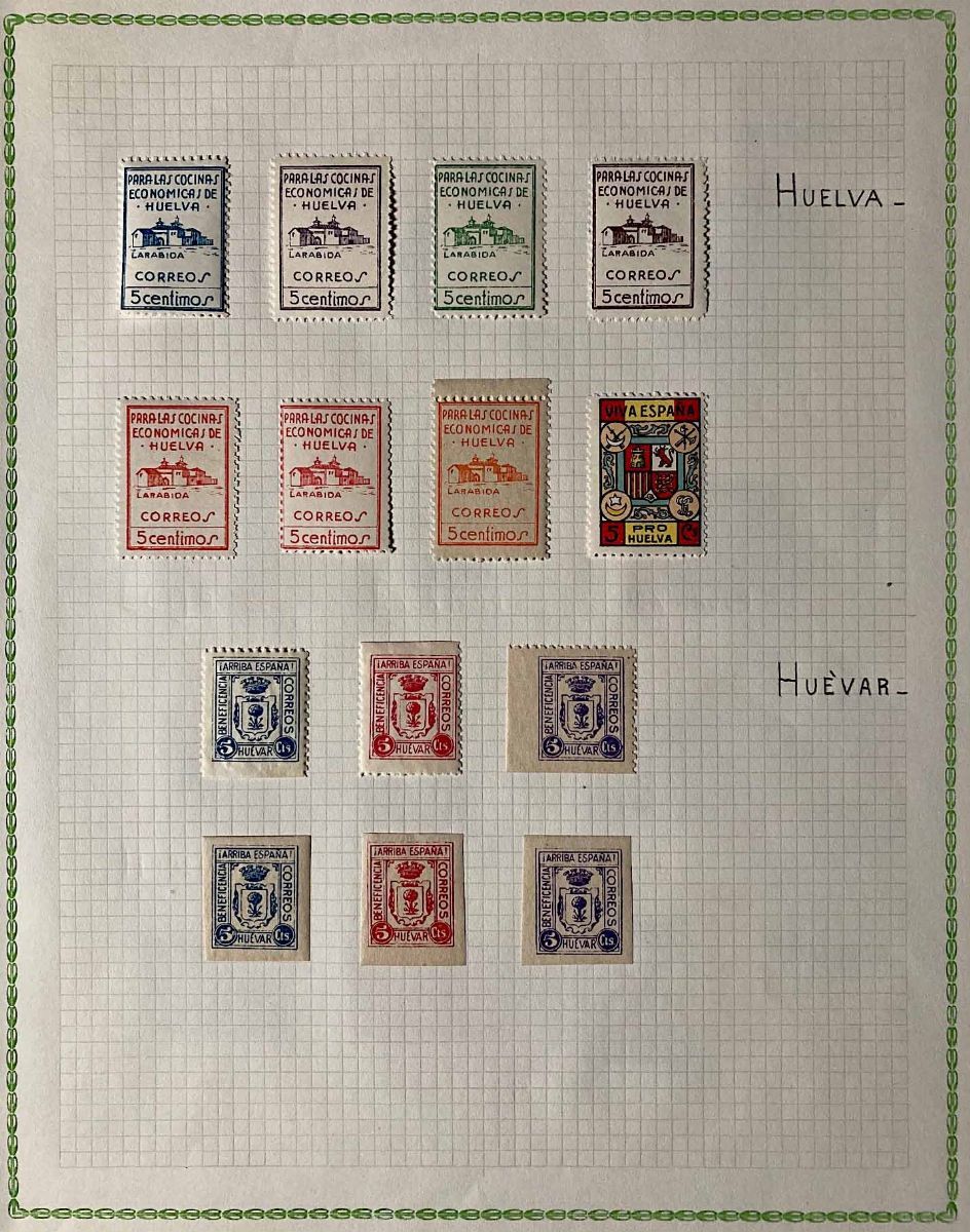 1936/37, Spagna, Collezione di 195 Vignette.