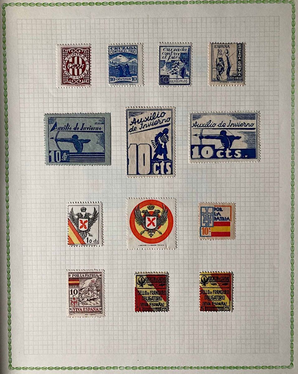 1936/37, Spagna, Collezione di 195 Vignette.