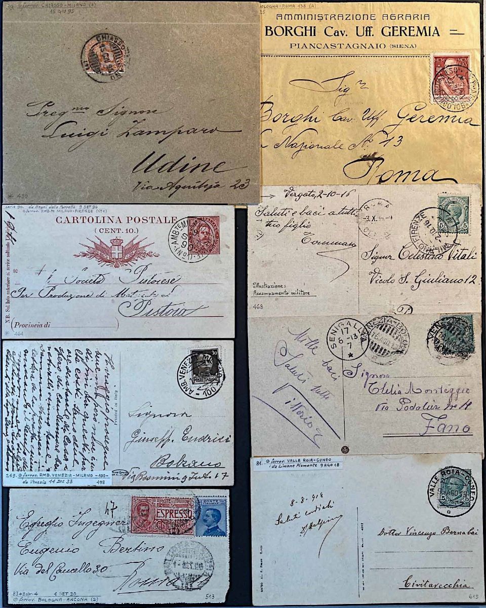 1888/1951, Regno D'italia, Ambulanti e Messaggeri.
