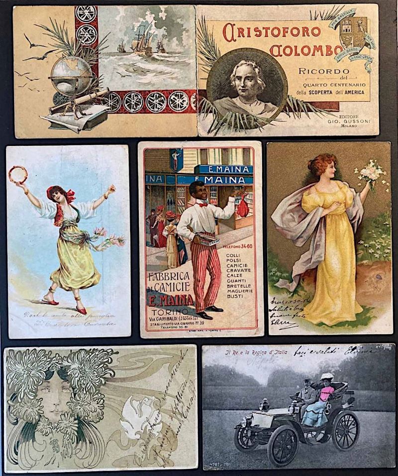 1892/1905, Cartoline, piccola raccolta di 40 pezzi.  - Asta Filatelia e Storia Postale - Cambi Casa d'Aste