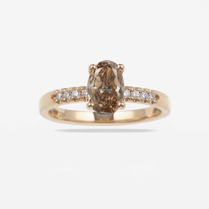 Oval-cut diamond ring  - Auction Jewels | Cambi Time - Cambi Casa d'Aste