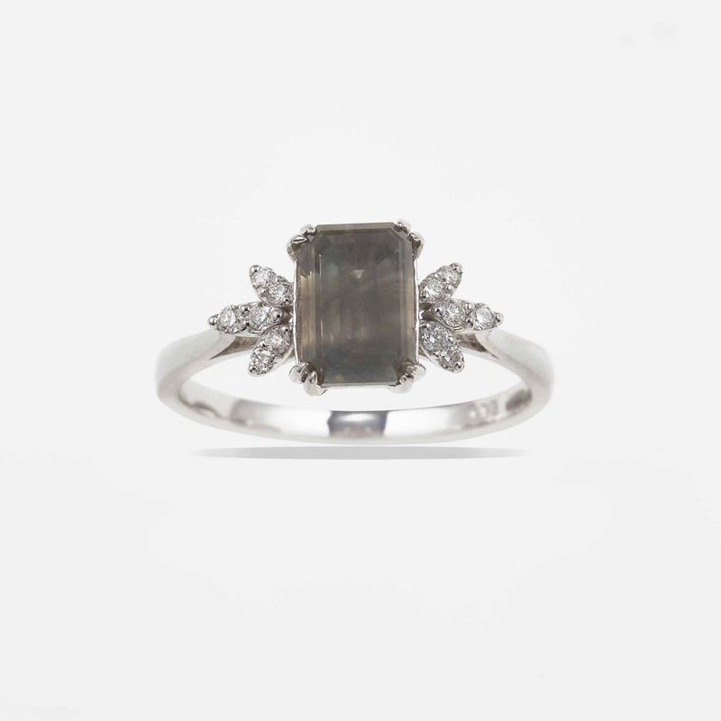 Emerald-cut diamond ring  - Auction Jewels | Cambi Time - Cambi Casa d'Aste
