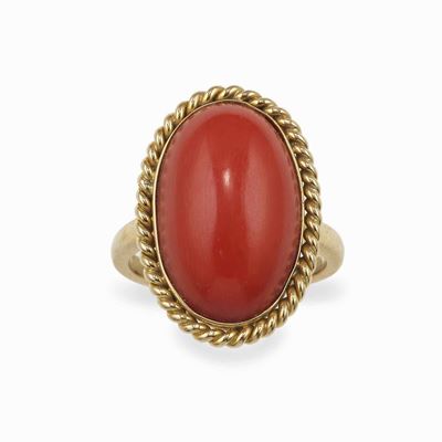 Collana e Anello in Corallo