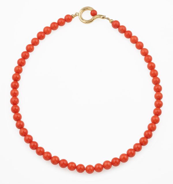 Two corals necklace