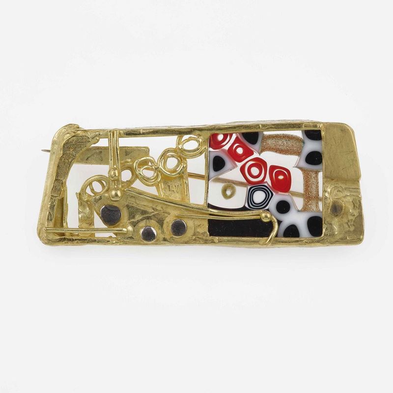 Spilla con murrine  - Asta Fine Jewels - Cambi Casa d'Aste