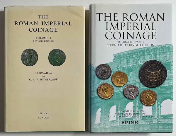 SUTHERLAND C., CARSON R. Lotto di due libri. Roman Imperial Coinage.