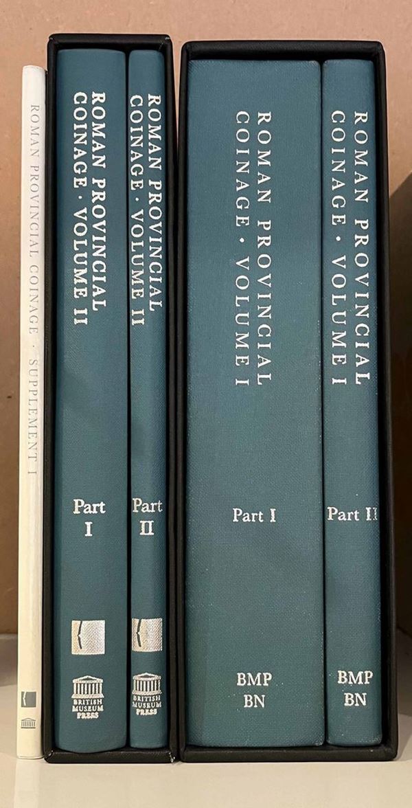 BURNETT A., AMANDRY M., RIPOLLES, P.P. Roman Provincial Coinage. Cinque volumi.