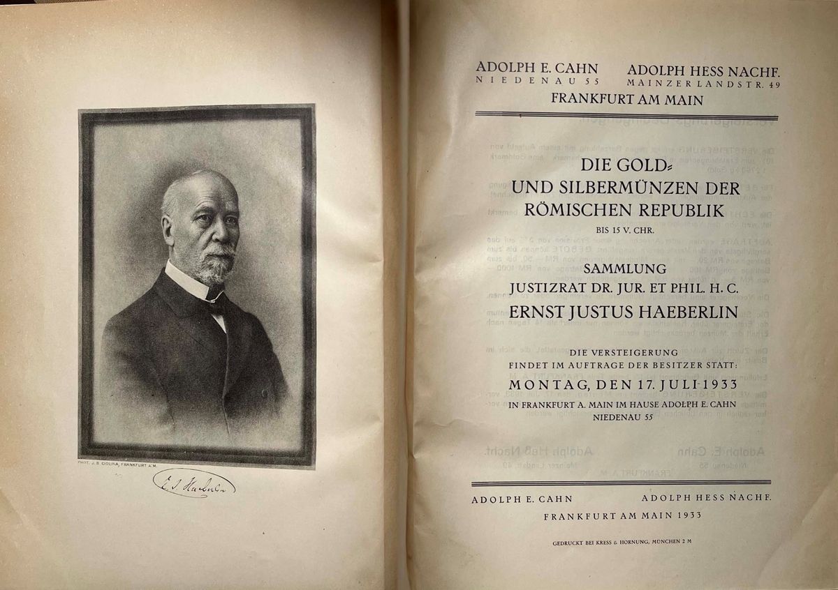 Bahrfeldt M. Monographien. Sammlung Römischer Münzen Der Republik Und Des West-kaiserreichs. Hall...