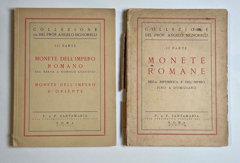 SANTAMARIA P. & P. Lotto di due cataloghi.  - Auction Numismatics - Cambi Casa d'Aste