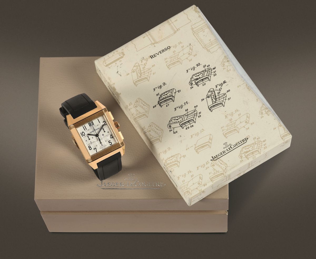 Jaeger Lecoultre - Reverso Squadracronografo a Tre Contatori a Carica Automatica con Datario a Do...