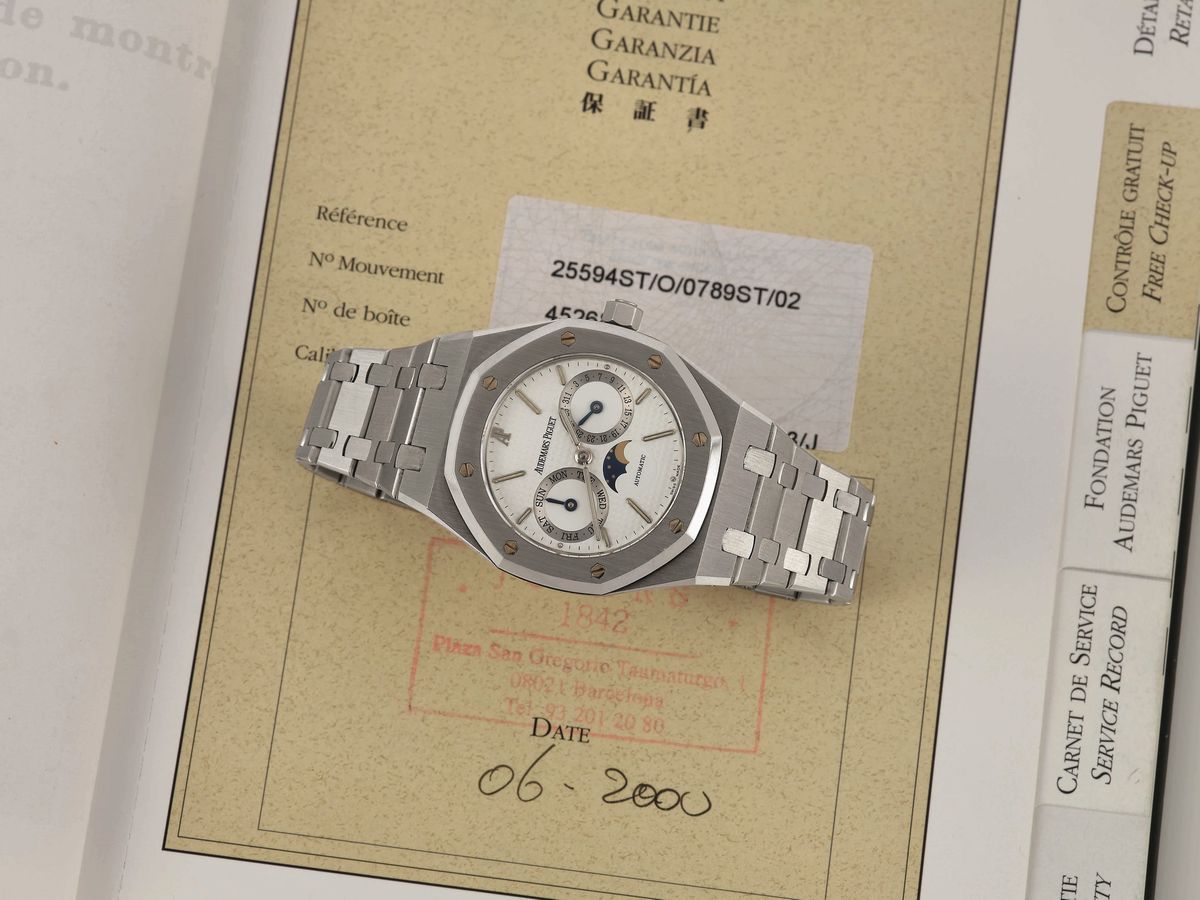 Audemars Piguet - Royal Oak Day Date Orologio Sportivo a Carica Automatica con Due Contatori e Fa...