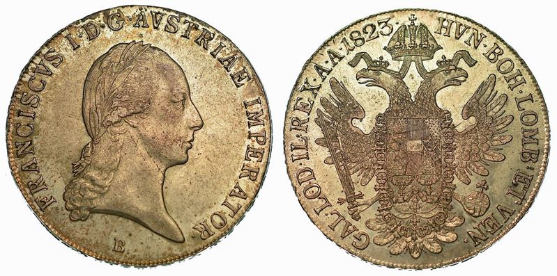 AUSTRIA. FRANZ I, 1806-1835. Thaler 1823. Kremnitz.  - Auction Numismatics - Cambi Casa d'Aste