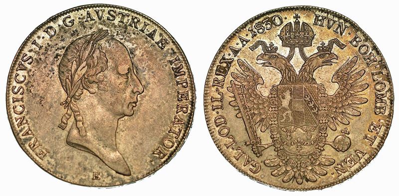 AUSTRIA. FRANZ I, 1806-1835. Thaler 1830. Karlsburg.  - Auction Numismatics - Cambi Casa d'Aste